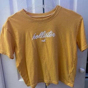 yellow hollister top